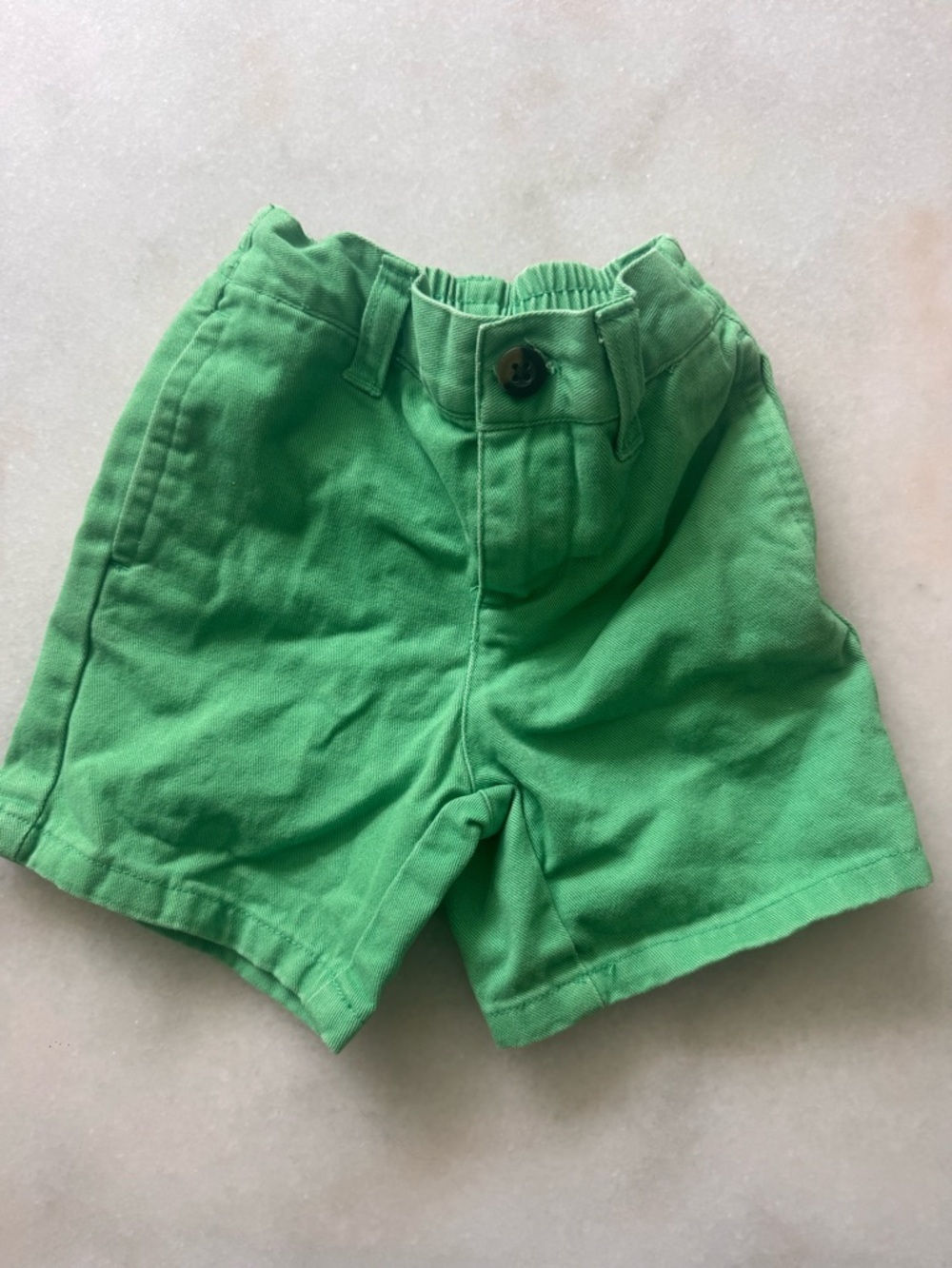Janie and Jack Bright Green Cotton Shorts